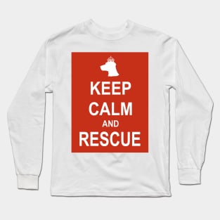 Keep Calm and Rescue (Dogs) Long Sleeve T-Shirt